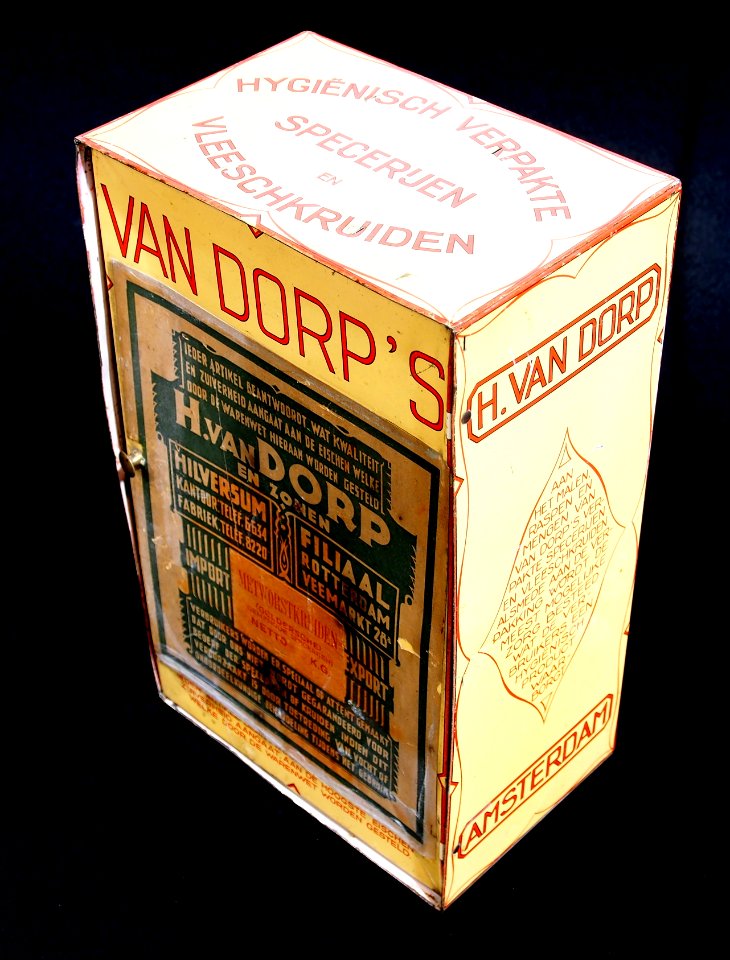 Van Dorps specerijen en vleeskruiden blik, foto3