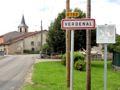Verdenal (M-et-M) city limit sign