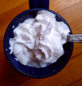 Vegan whipped cream photo