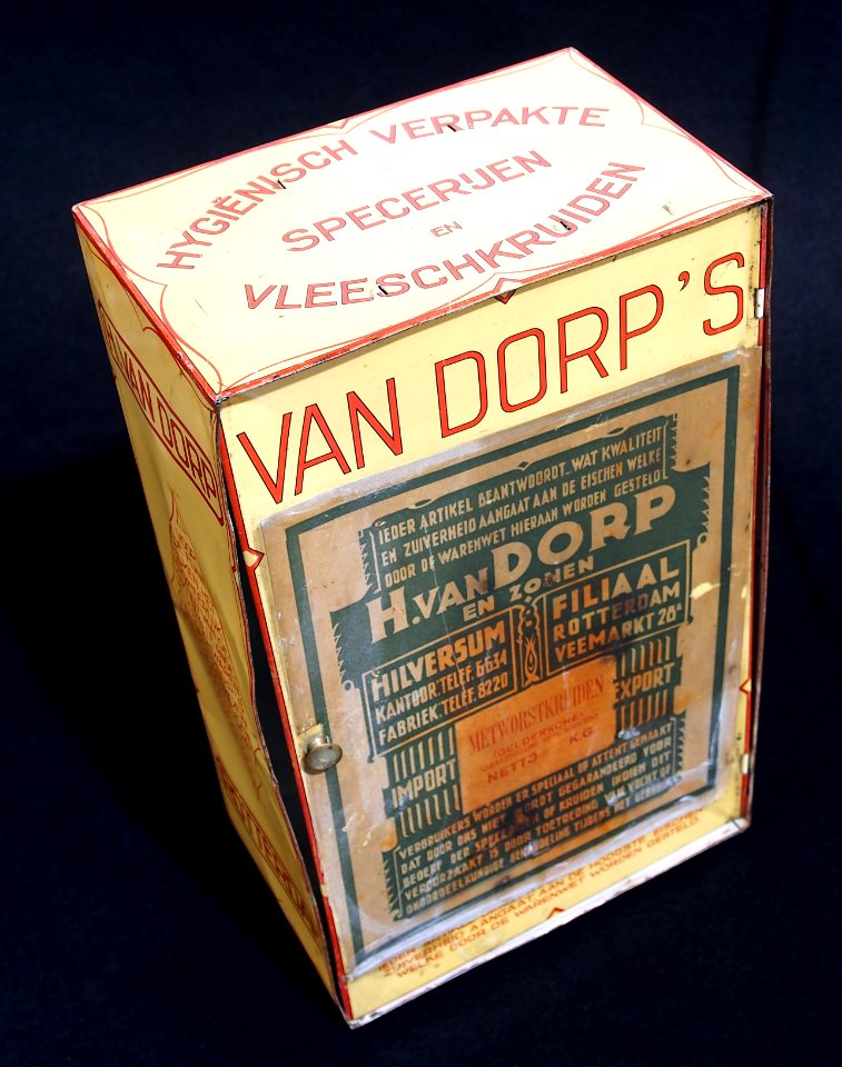 Van Dorps specerijen en vleeskruiden blik, foto1