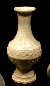 Vase qingbai, China, Song to Yuan dynasty, porcelain - Östasiatiska museet, Stockholm - DSC09454