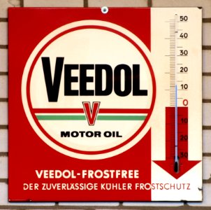 Veedol, Enamel advert sign at the den hartog ford museum pic-038 photo