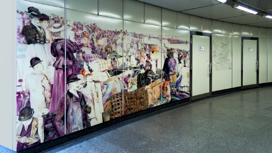 U3 Johnstraße Kunst Wandbild a