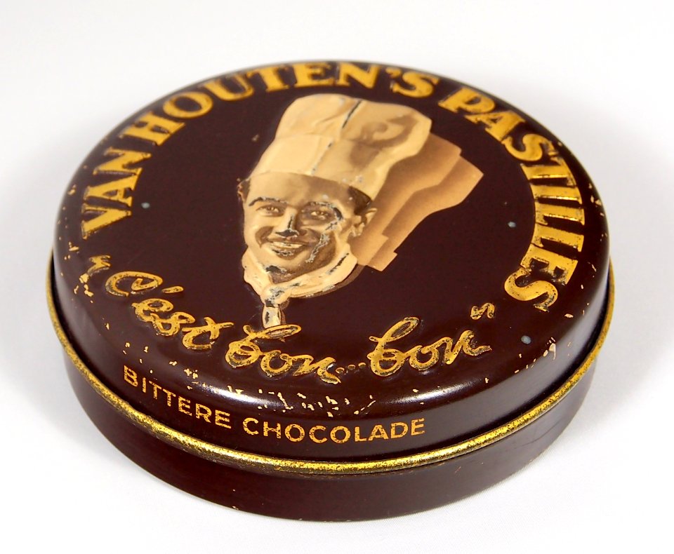 Van Houtens Pastilles blikje ,foto 1