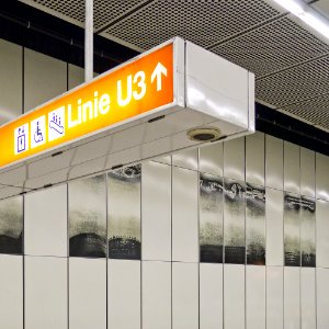 U3 Johnstraße Kunst Grafik j