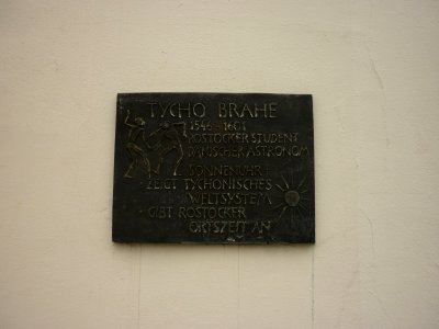 Tycho Brahe Duelltafel in Rostock