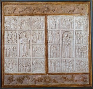 Two Panels with Scenes from the Lives of Christ and Mary, Eastern Roman Empire, 13th century, ivory - Bode-Museum - DSC03503