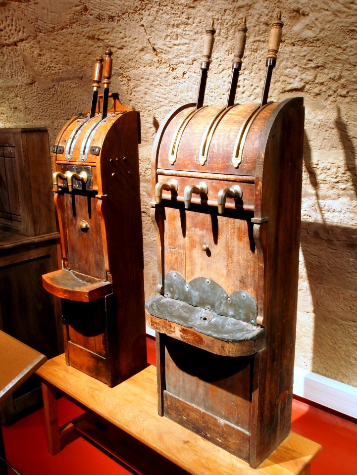 Two very old beer taps