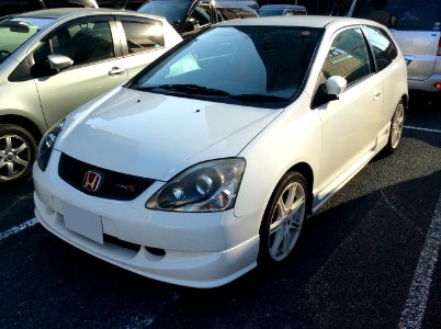 The frontview of Honda CIVIC TYPE R (EP3)