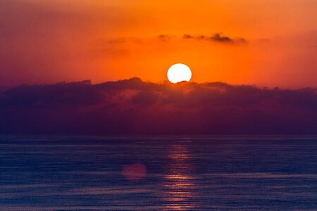 Sunset beach sky photo