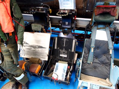 Two Mirage III ejection seats & one Mystere IV ejection seat
