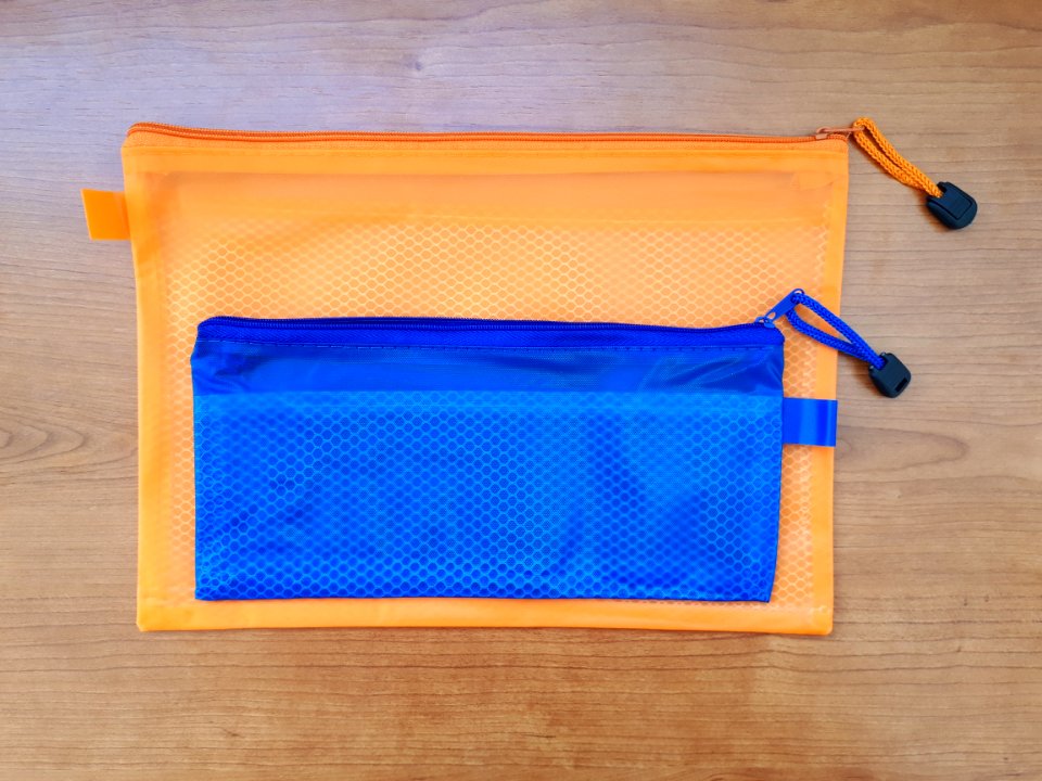 Two zipper storage bags A