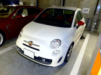 The frontview of ABARTH 500