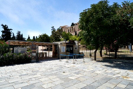 The entrance to the archaeological site of the Acropolis on June 19, 2020