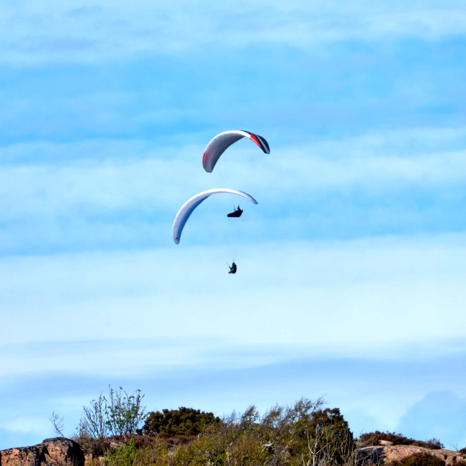 Two paragliders over Govik 1