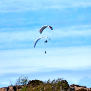 Two paragliders over Govik 1