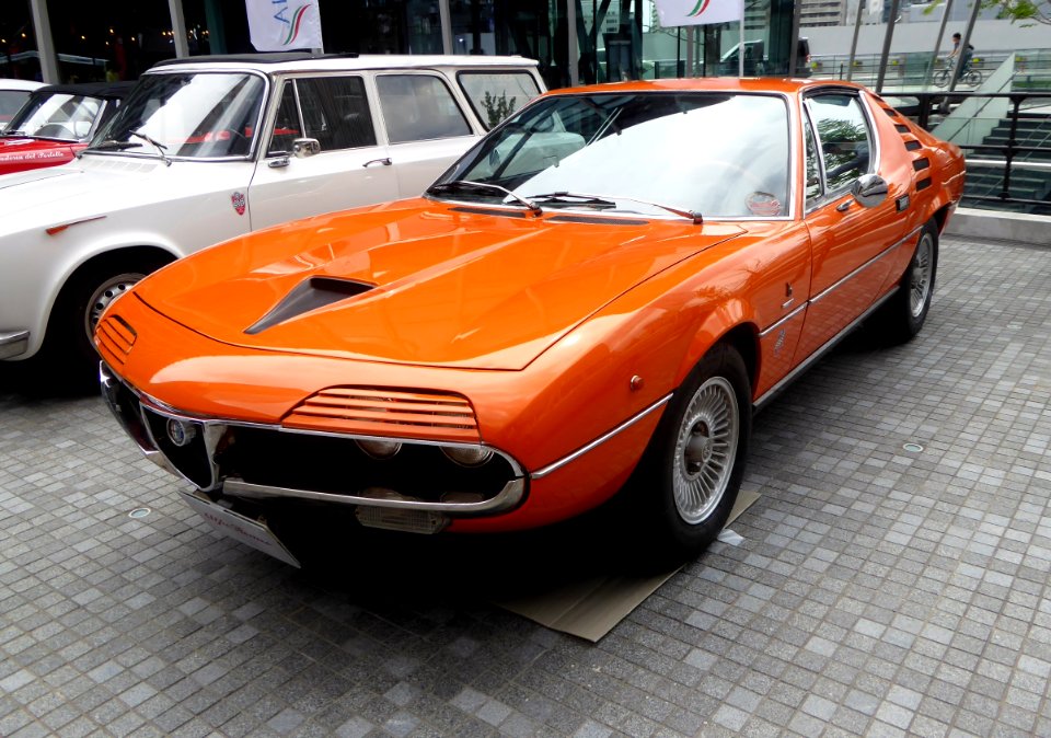 The frontview of Alfa Romeo Montreal