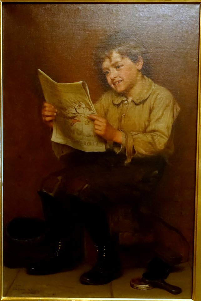 The Greatest Show on Earth, by John George Brown, 1800s, oil on canvas - Cà d'Zan - John and Mable Ringling Museum of Art - Sarasota, FL - DSC00362