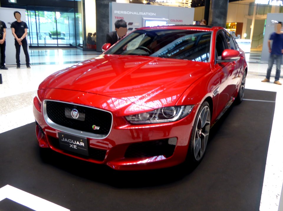 The frontview of Jaguar XE 3.0S