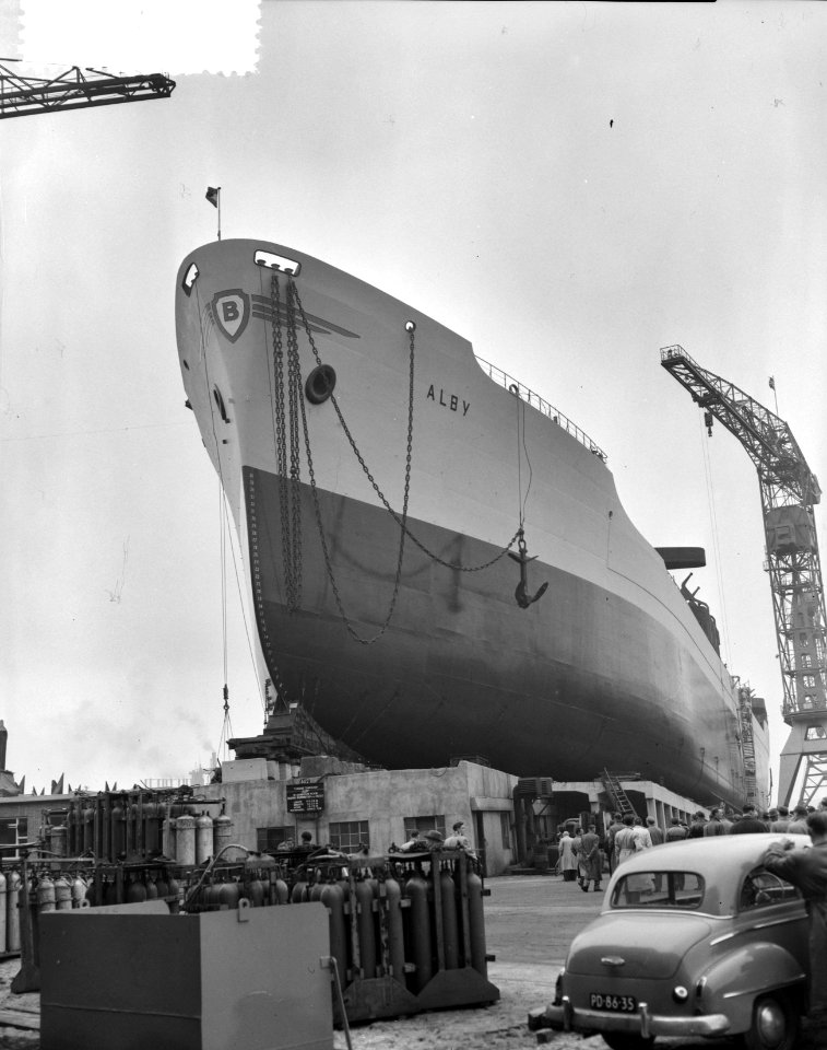 Tewaterlating tankschip Alby NDSM, Bestanddeelnr 908-0882