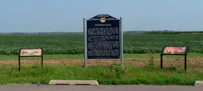 Tonwantonga site historical marker 1