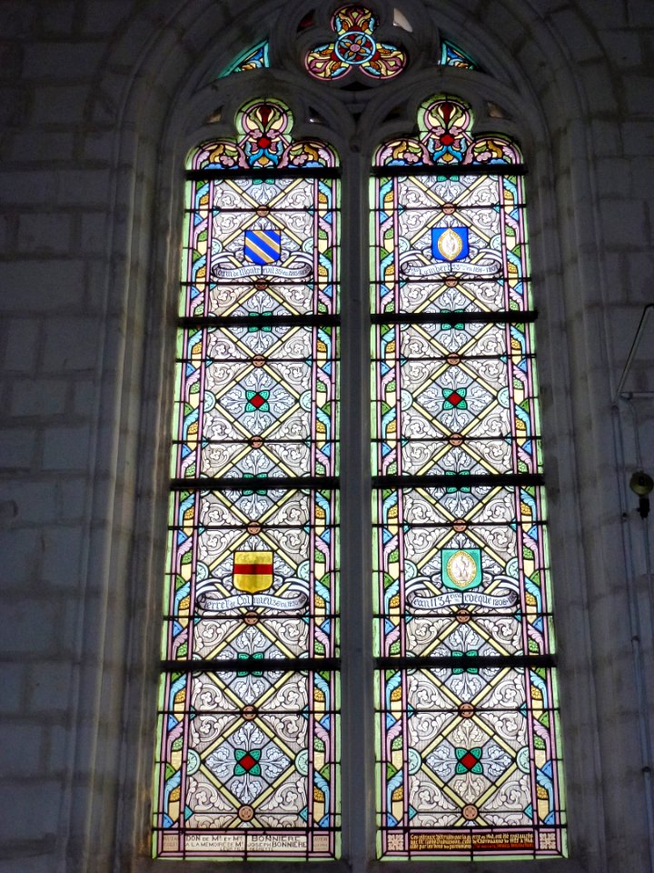 Thérouanne (Pas-de-Calais, Fr) église Saint-Martin, vitraux des soixante évêques 09