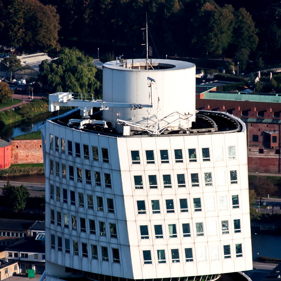 Top of Turning Torso–flygbild 06 september 2014