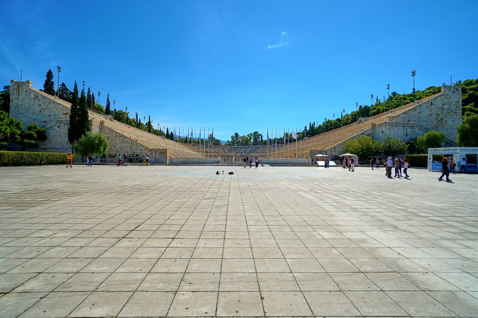 The Panathenaic Stadium in Athens on 2 October 2018