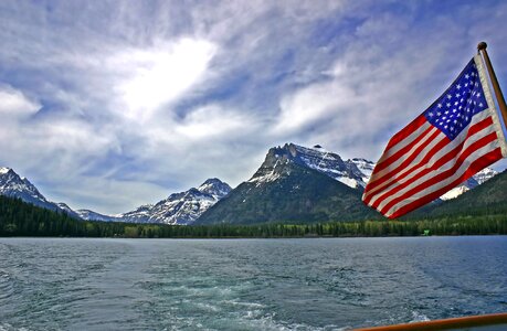 Sky nature flag photo