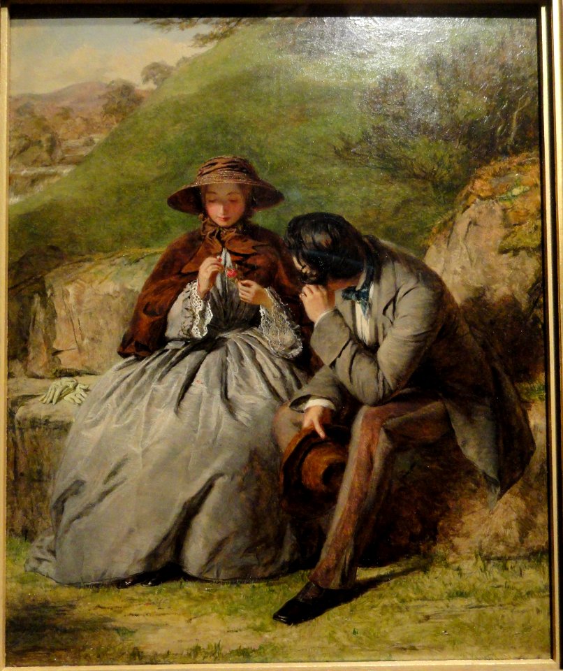 The Lovers, 1855, by William Powell Frith - Art Institute of Chicago - DSC09571
