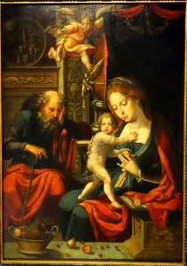 The Holy Family by Pieter Coecke van Aelst I, c. 1540-1550 - Museum M - Leuven, Belgium - DSC05035