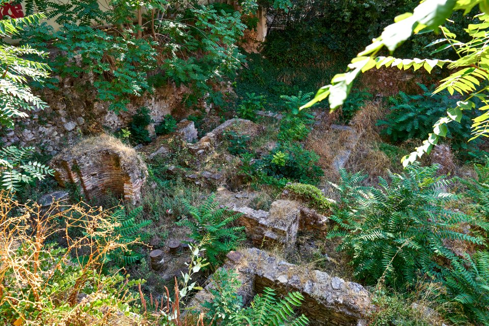 The archaeological site on Thoukididou Street on August 15, 2020