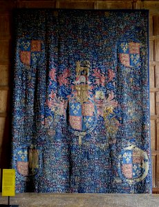 Tapestry, late 1400s - Banqueting Hall, Haddon Hall - Bakewell, Derbyshire, England - DSC02567 photo