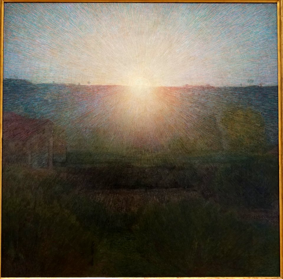 The Sun by Giuseppe Pellizza, 1904 - Galleria nazionale d'arte moderna - Rome, Italy - DSC05311