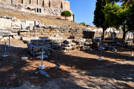 The Archaic Temple of Dionysus Elefthereus on September 25, 2020 photo