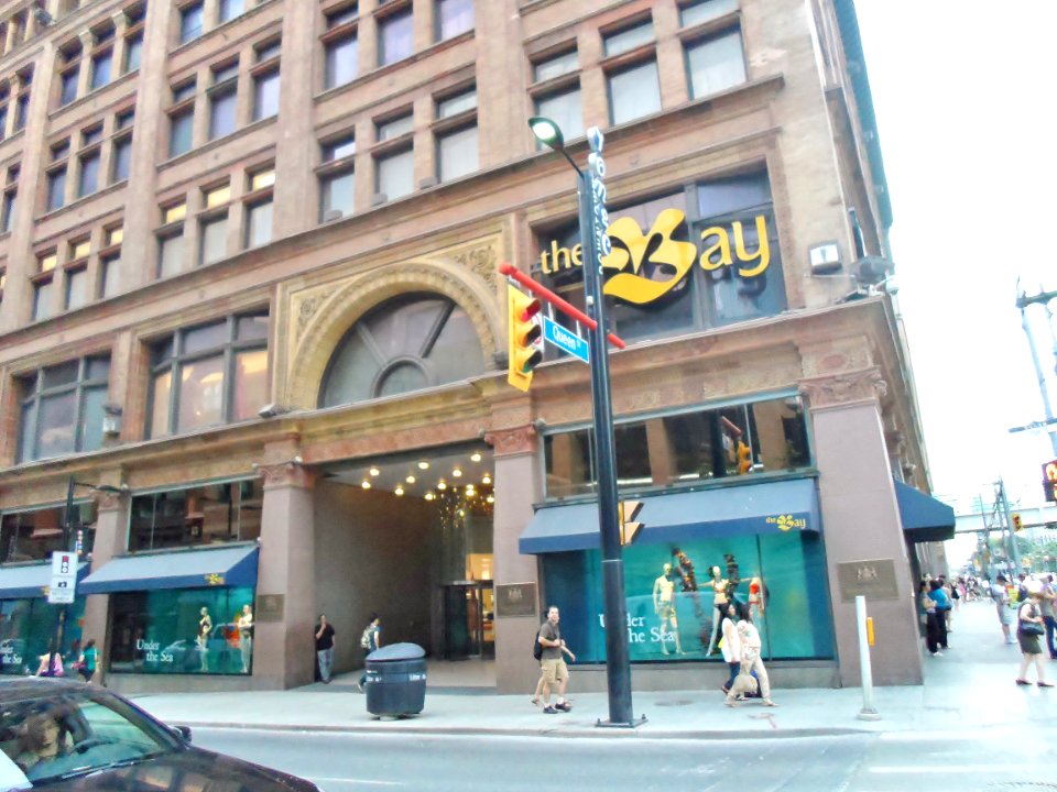 The Bay Queen Street facade 2012