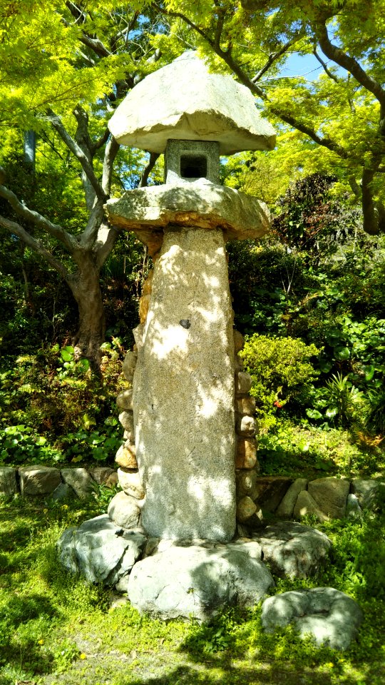 The stone tower of the memory of the construction of Maresuke Nogi's bronze statue in Kakuonji, Chofu