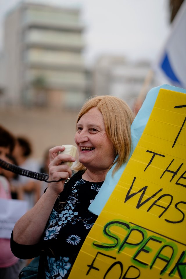 The solidarity protest for Rojava organized by Kurdish Jews on October 15th 2019 in Tel Aviv, Israel 15