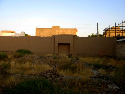 Thatch wall of Amin al-Islami Garden