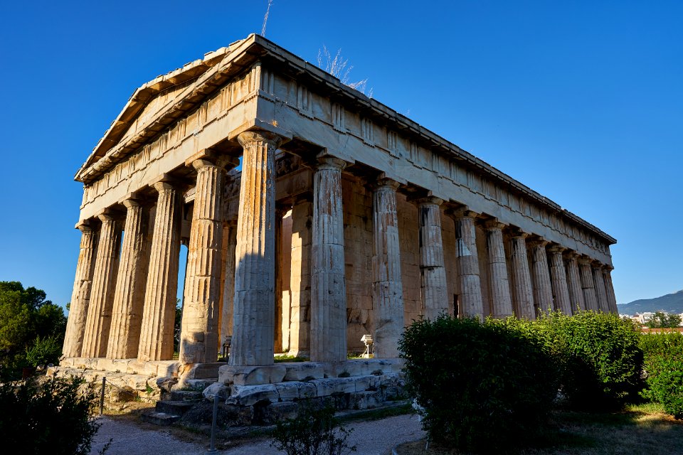 The Temple of Hephaestus on June 27, 2020