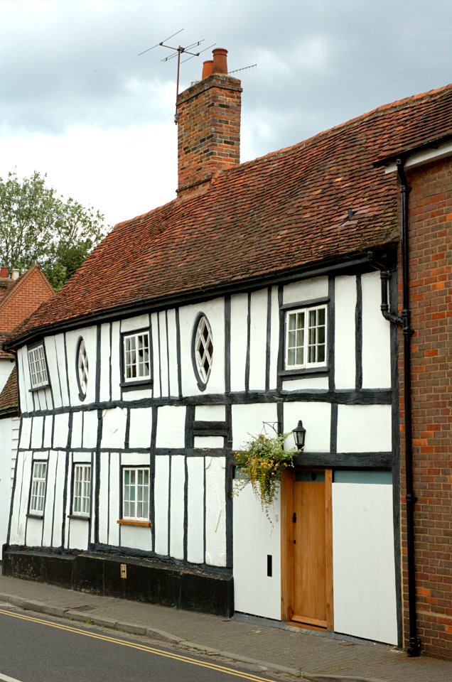 Timber framed house on St Michaels Street, St Albans, Hertfordshire
