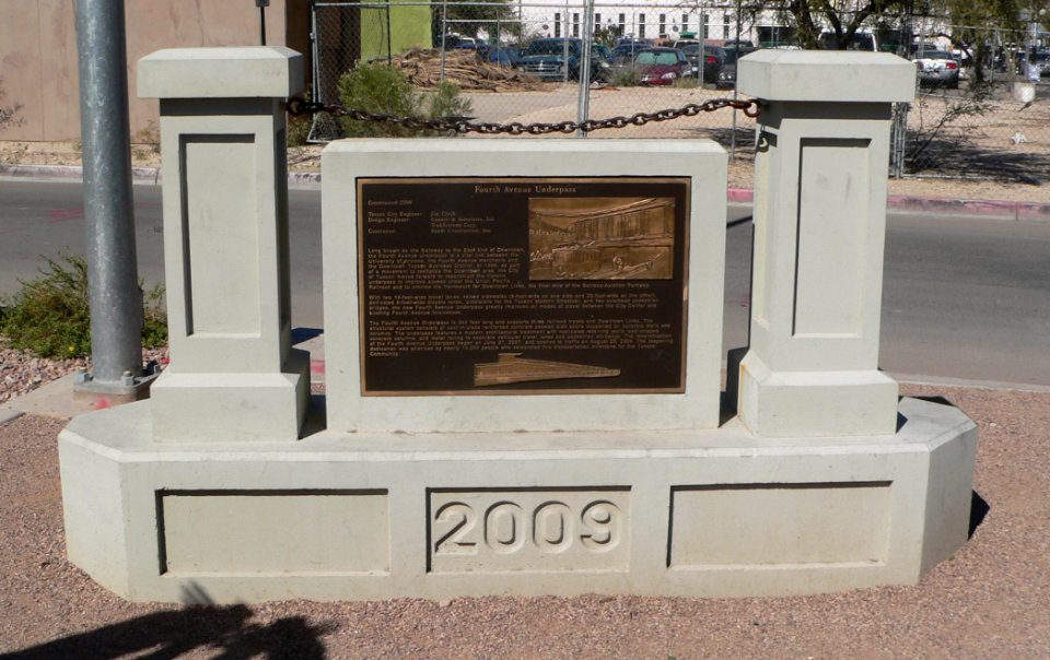 Tucson 4th Avenue underpass marker
