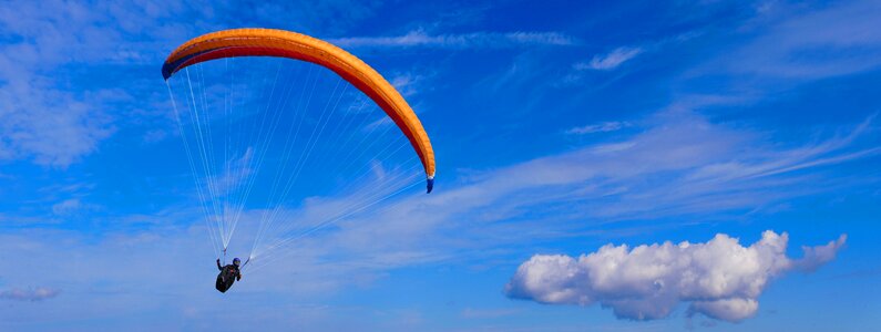 Paraglider freedom leisure