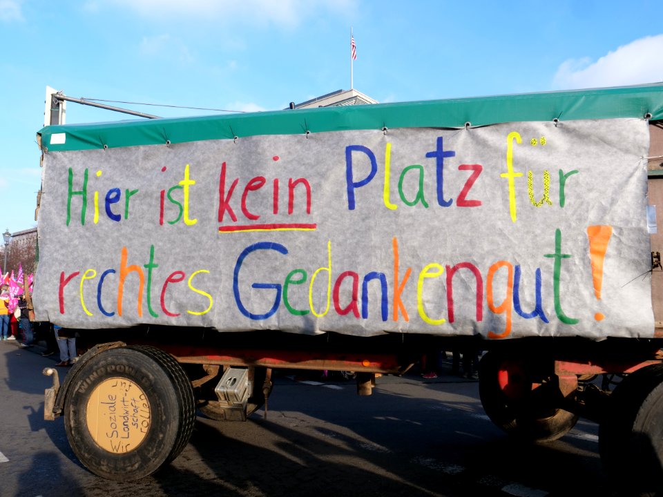 Tractor at the "Wir Haben Es Satt!" Demonstration 2019 54