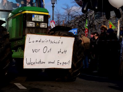 Tractor at the "Wir Haben Es Satt!" Demonstration 2019 55