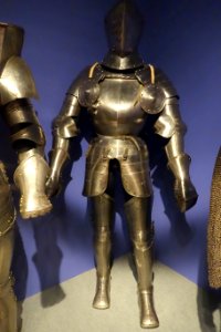 Tournament armor, Augsburg, 16th century, helmet attributed to Anton Peffenhauser - Glenbow Museum - DSC00703