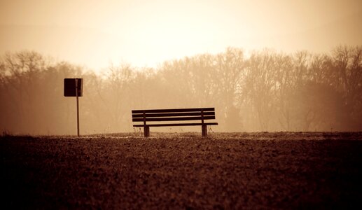 Field lonely alone photo