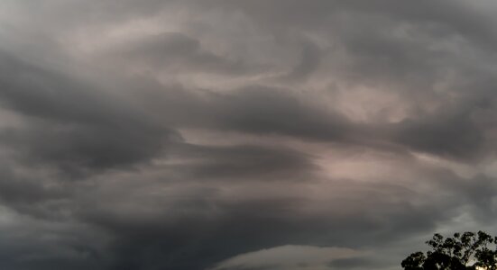 Grey cloudscape storm photo