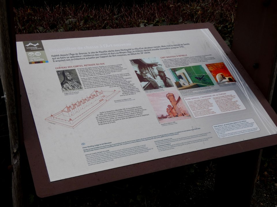 Thonon-les-Bains - Château de Ripaille - Plaque 1