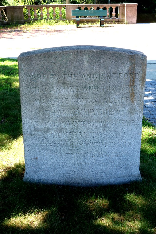 Thomas Mayhew memorial - Watertown, Mass - DSC03862
